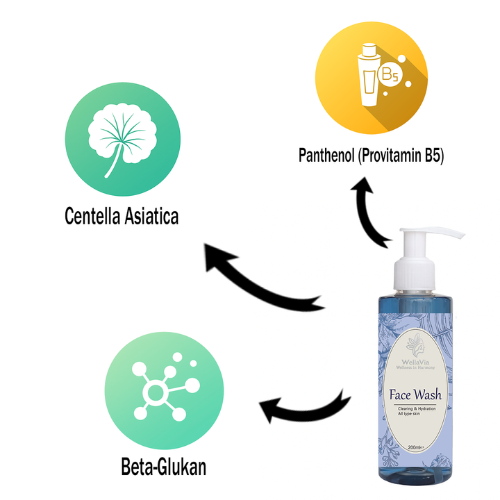 WELLAVIA Face Wash –  Yüz Temizleme Jeli (200 ml)