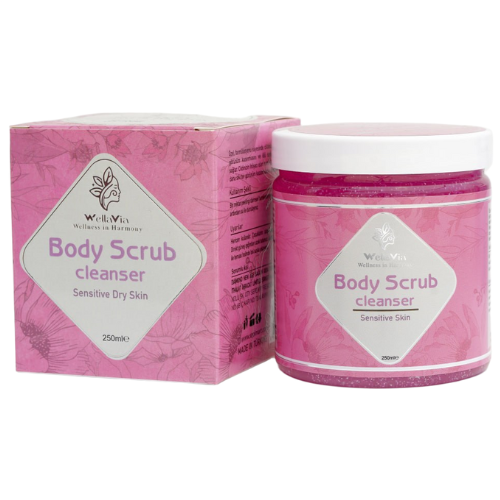 WELLAVIA Body  Scrub Cleanser (SENSITIVE DRY SKIN)  (300 ml)